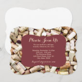 Invitations Vins Corks (Devant / Derrière)