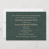Invitations vintage Art Thanksgiving Diner (Dos)