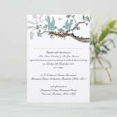 Invitations vintage Robin's Oeuf Blue Wedding (Debout devant)