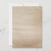 Invitations vintage Rustic 4 juillet Party (Dos)