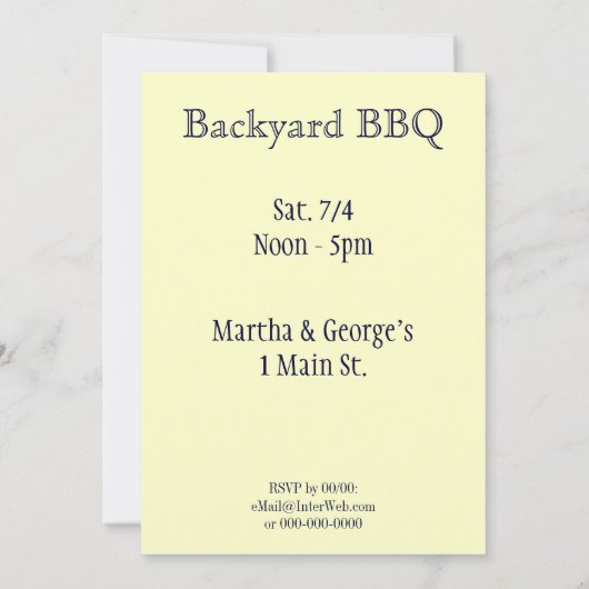 Invitations vintage US Flag Custom Party (Dos)