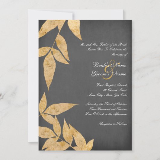 Invitations Vintage Wedding (Devant)