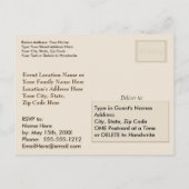 Invitations Vintages de BASEBALL PERSONNALISÉES (Dos)