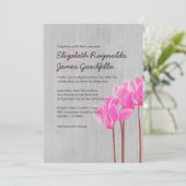 Invitations Vintages de Cyclamen Wedding (Debout devant)