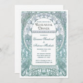 Invitations vintages de dîner de répétition V (Devant / Derrière)