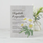 Invitations vintages de douche nuptiale (Debout devant)