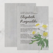 Invitations vintages de douche nuptiale (Devant / Derrière)