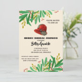 Invitations vintages de douche nuptiale Cloche Der (Debout devant)