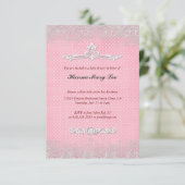 Invitations vintages de douche pour bébé (Debout devant)