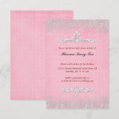 Invitations vintages de douche pour bébé (Devant / Derrière)