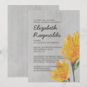 Invitations vintages de douches nuptiales péruvien (Devant / Derrière)