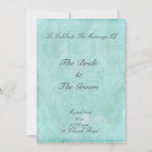 Invitations vintages de fantaisie de mariage (Dos)