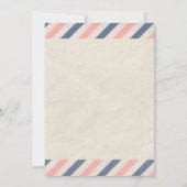 Invitations vintages de Fête de la mariée d'Ancre (Dos)