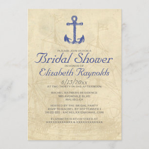 Invitations vintages de Fête de la mariée de