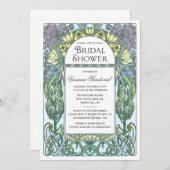 Invitations vintages de Fête de la mariée de (Devant / Derrière)