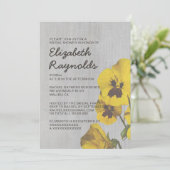 Invitations vintages de Fête de la mariée de (Debout devant)