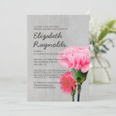 Invitations vintages de Fête de la mariée de (Debout devant)