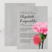 Invitations vintages de Fête de la mariée de (Devant / Derrière)