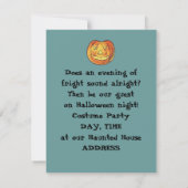 Invitations vintages de Halloween (Dos)