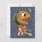 Invitations vintages de Halloween (Devant)