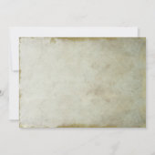 Invitations vintages de la partie de fiançailles r (Dos)