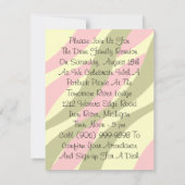 Invitations vintages de la Réunion de famille de (Dos)