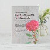 Invitations Vintages de mariage Cockscomb (Debout devant)