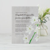 Invitations Vintages de mariage de Jasmine (Debout devant)