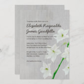 Invitations Vintages de mariage de Jasmine (Devant / Derrière)