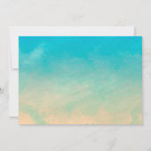 Invitations vintages de mariage de palmier (Dos)