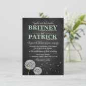 Invitations vintages de mariage de pissenlit de (Debout devant)