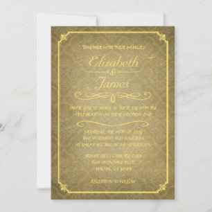 Invitations vintages de mariage de tableau de