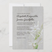 Invitations vintages de mariage de Tuberose (Devant)