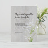Invitations vintages de mariage de Tuberose (Debout devant)