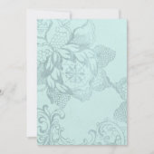 Invitations vintages de mariage floral (Devant)