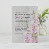 Invitations Vintages de mariage Heather (Debout devant)