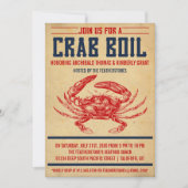 Invitations vintages de partie d'ébullition de (Devant)