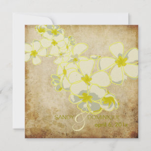 Invitations Vintages de Plumeria leis/DO-IT-YOURSE