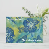 Invitations vintages du Batik Luau balinais (Debout devant)