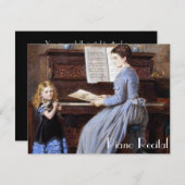 Invitations vintages élégantes de considérant de (Devant / Derrière)