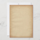 Invitations vintages élégantes de mariage de (Dos)