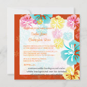 Invitations Vintages/Leis/Luau/hibiscusWedding (Dos)