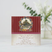 Invitations vintages pour le dîner d'action de grâ (Debout devant)