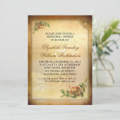 Invitations vintages pour le dîner de répétition (Debout devant)