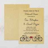 Invitations Vintages pour le dîner de répétition à (Devant / Derrière)