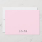 Invitations vintages Princesse Blonde rose Bébé (Dos)