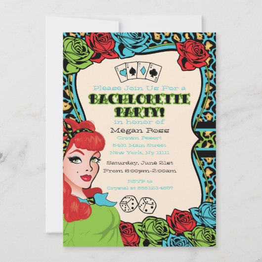 Invitations Vintages, Rock-A-Billy (Devant)