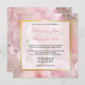 Invitations Vintages + Romantic Floral Wedding (Devant / Derrière)
