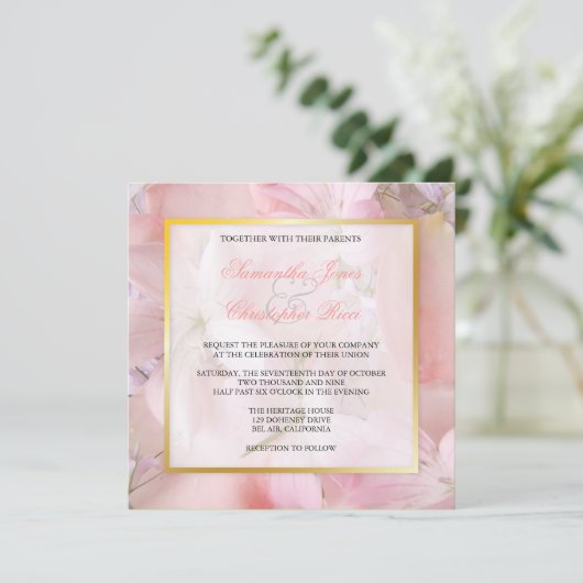 Invitations Vintages + Romantic Floral Wedding (Debout devant)