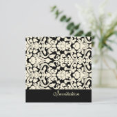 Invitations Vintages + Romantic Mariage damassé (Debout devant)